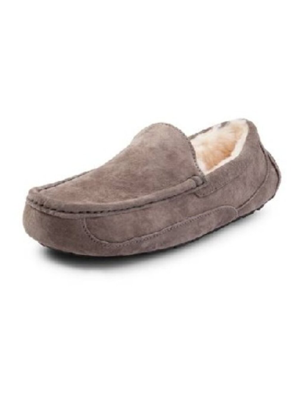 Ugg Men S Ascot Charcoal Ankle-High Leather Slipper